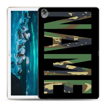 Силиконовый чехол на Huawei MediaPad M6 10.8 с принтом NAME