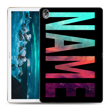 Силиконовый чехол на Huawei MediaPad M6 10.8 с принтом NAME