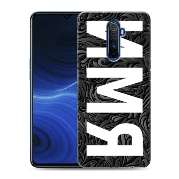 Силиконовый противоударный чехол на Realme X2 Pro с принтом ИМЯ