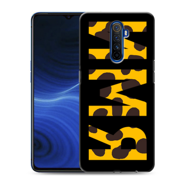 Силиконовый противоударный чехол на Realme X2 Pro с принтом ИМЯ