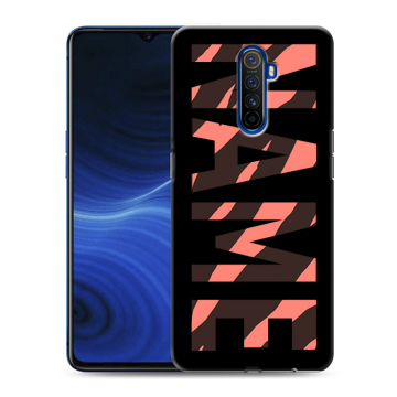 Силиконовый противоударный чехол на Realme X2 Pro с принтом NAME