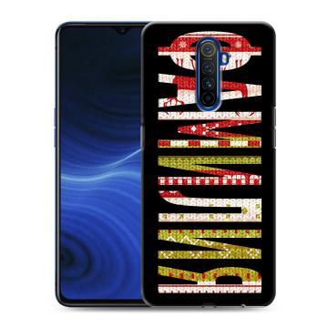 Силиконовый противоударный чехол на Realme X2 Pro с принтом ФАМИЛИЯ