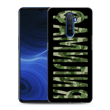 Силиконовый противоударный чехол на Realme X2 Pro с принтом ФАМИЛИЯ
