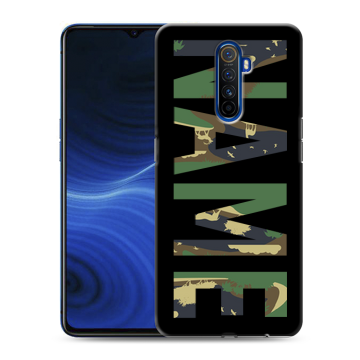 Силиконовый противоударный чехол на Realme X2 Pro с принтом NAME