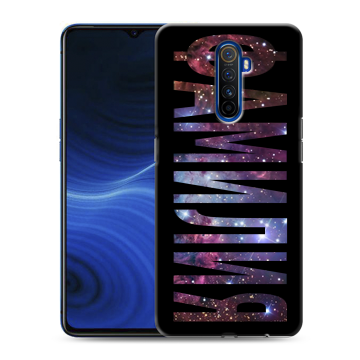 Силиконовый противоударный чехол на Realme X2 Pro с принтом ФАМИЛИЯ