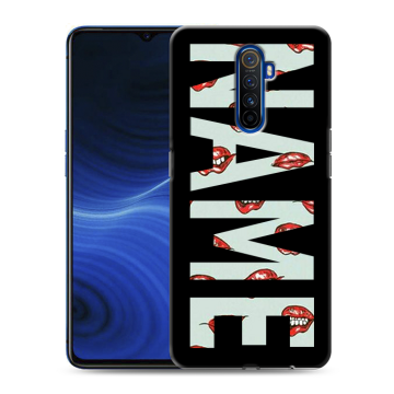 Силиконовый противоударный чехол на Realme X2 Pro с принтом NAME