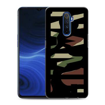 Силиконовый противоударный чехол на Realme X2 Pro с принтом NAME