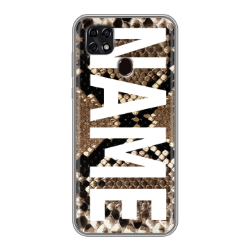 Силиконовый чехол на ZTE Blade 20 Smart с принтом NAME