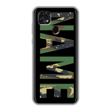 Силиконовый чехол на ZTE Blade 20 Smart с принтом NAME