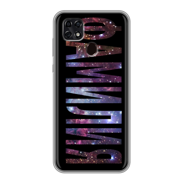 Силиконовый чехол на ZTE Blade 20 Smart с принтом ФАМИЛИЯ