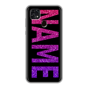 Силиконовый чехол на ZTE Blade 20 Smart с принтом NAME
