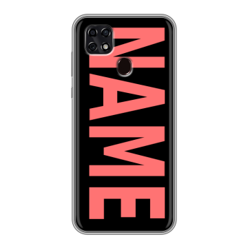 Силиконовый чехол на ZTE Blade 20 Smart с принтом NAME
