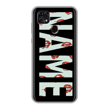 Силиконовый чехол на ZTE Blade 20 Smart с принтом NAME