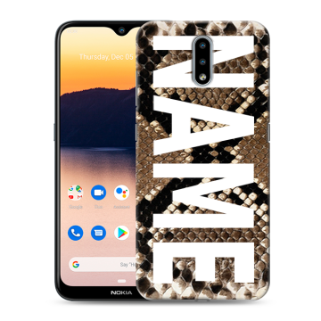Силиконовый чехол на Nokia 2.3 с принтом NAME