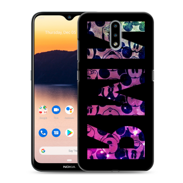 Силиконовый чехол на Nokia 2.3 с принтом ИМЯ