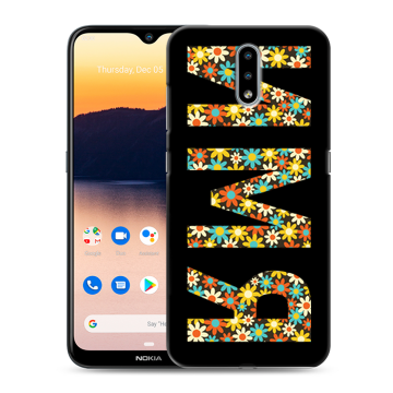 Силиконовый чехол на Nokia 2.3 с принтом ИМЯ