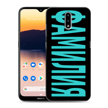 Силиконовый чехол на Nokia 2.3 с принтом ФАМИЛИЯ
