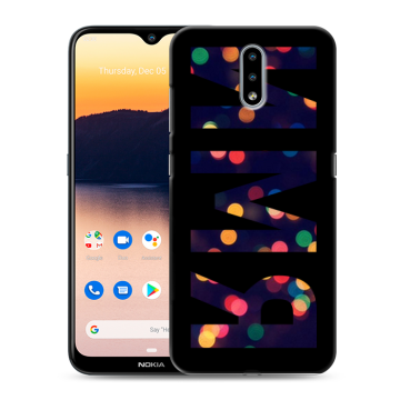 Силиконовый чехол на Nokia 2.3 с принтом ИМЯ