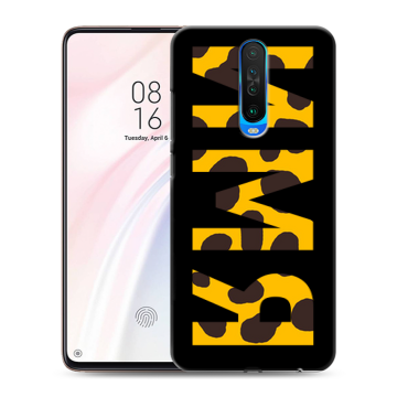 Силиконовый чехол на Xiaomi RedMi K30 с принтом ИМЯ