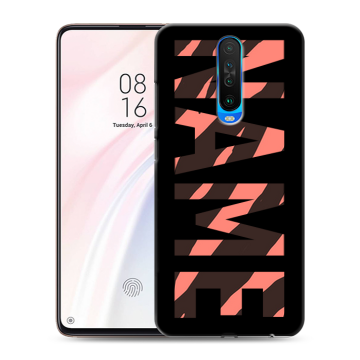 Силиконовый чехол на Xiaomi RedMi K30 с принтом NAME