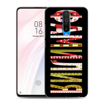 Силиконовый чехол на Xiaomi RedMi K30 с принтом ФАМИЛИЯ