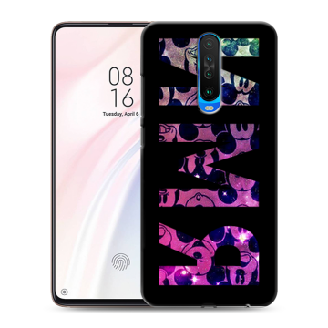 Силиконовый чехол на Xiaomi RedMi K30 с принтом ИМЯ