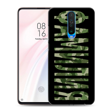 Силиконовый чехол на Xiaomi RedMi K30 с принтом ФАМИЛИЯ