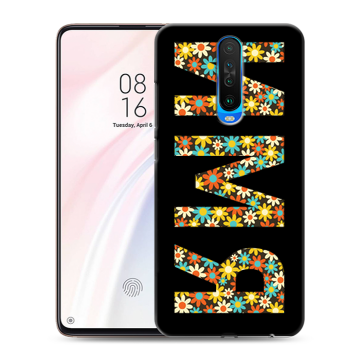 Силиконовый чехол на Xiaomi RedMi K30 с принтом ИМЯ
