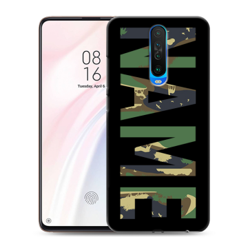Силиконовый чехол на Xiaomi RedMi K30 с принтом NAME