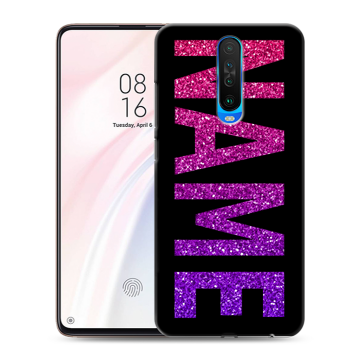 Силиконовый чехол на Xiaomi RedMi K30 с принтом NAME
