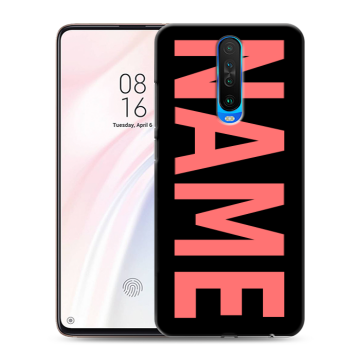Силиконовый чехол на Xiaomi RedMi K30 с принтом NAME