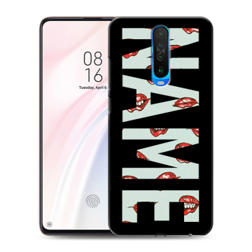 Силиконовый чехол на Xiaomi RedMi K30 с принтом NAME