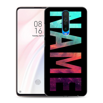 Силиконовый чехол на Xiaomi RedMi K30 с принтом NAME