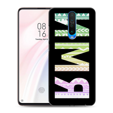 Силиконовый чехол на Xiaomi RedMi K30 с принтом ИМЯ