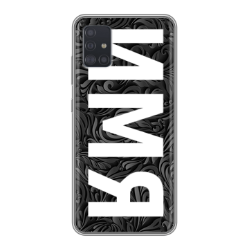 Силиконовый чехол на Samsung Galaxy A51 с принтом ИМЯ