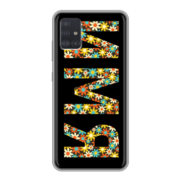 Силиконовый чехол на Samsung Galaxy A51 с принтом ИМЯ