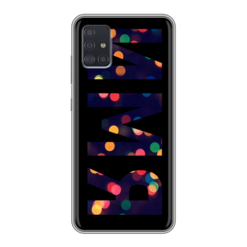 Силиконовый чехол на Samsung Galaxy A51 с принтом ИМЯ