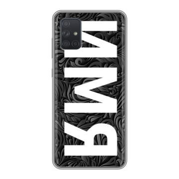Силиконовый чехол на Samsung Galaxy A71 с принтом ИМЯ