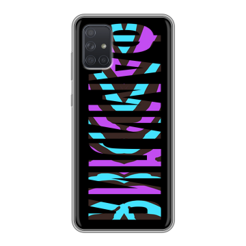 Силиконовый чехол на Samsung Galaxy A71 с принтом ФАМИЛИЯ