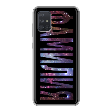 Силиконовый чехол на Samsung Galaxy A71 с принтом ФАМИЛИЯ