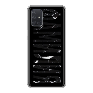 Силиконовый чехол на Samsung Galaxy A71 с принтом ФАМИЛИЯ