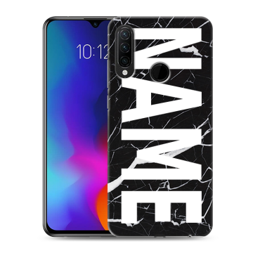 Силиконовый противоударный чехол на Lenovo K10 Note с принтом NAME