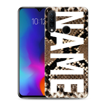 Силиконовый противоударный чехол на Lenovo K10 Note с принтом NAME