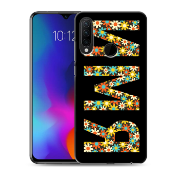 Силиконовый противоударный чехол на Lenovo K10 Note с принтом ИМЯ