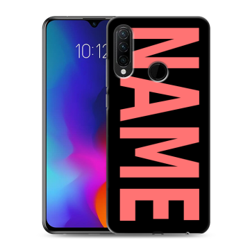Силиконовый противоударный чехол на Lenovo K10 Note с принтом NAME