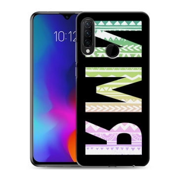 Силиконовый противоударный чехол на Lenovo K10 Note с принтом ИМЯ