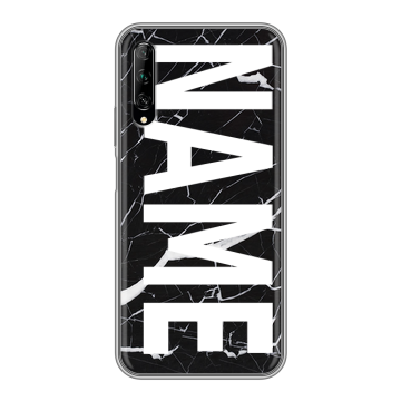 Силиконовый противоударный чехол на Huawei Y9s с принтом NAME