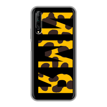Силиконовый противоударный чехол на Huawei Y9s с принтом ИМЯ
