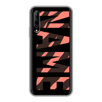 Силиконовый противоударный чехол на Huawei Y9s с принтом NAME