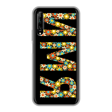 Силиконовый противоударный чехол на Huawei Y9s с принтом ИМЯ